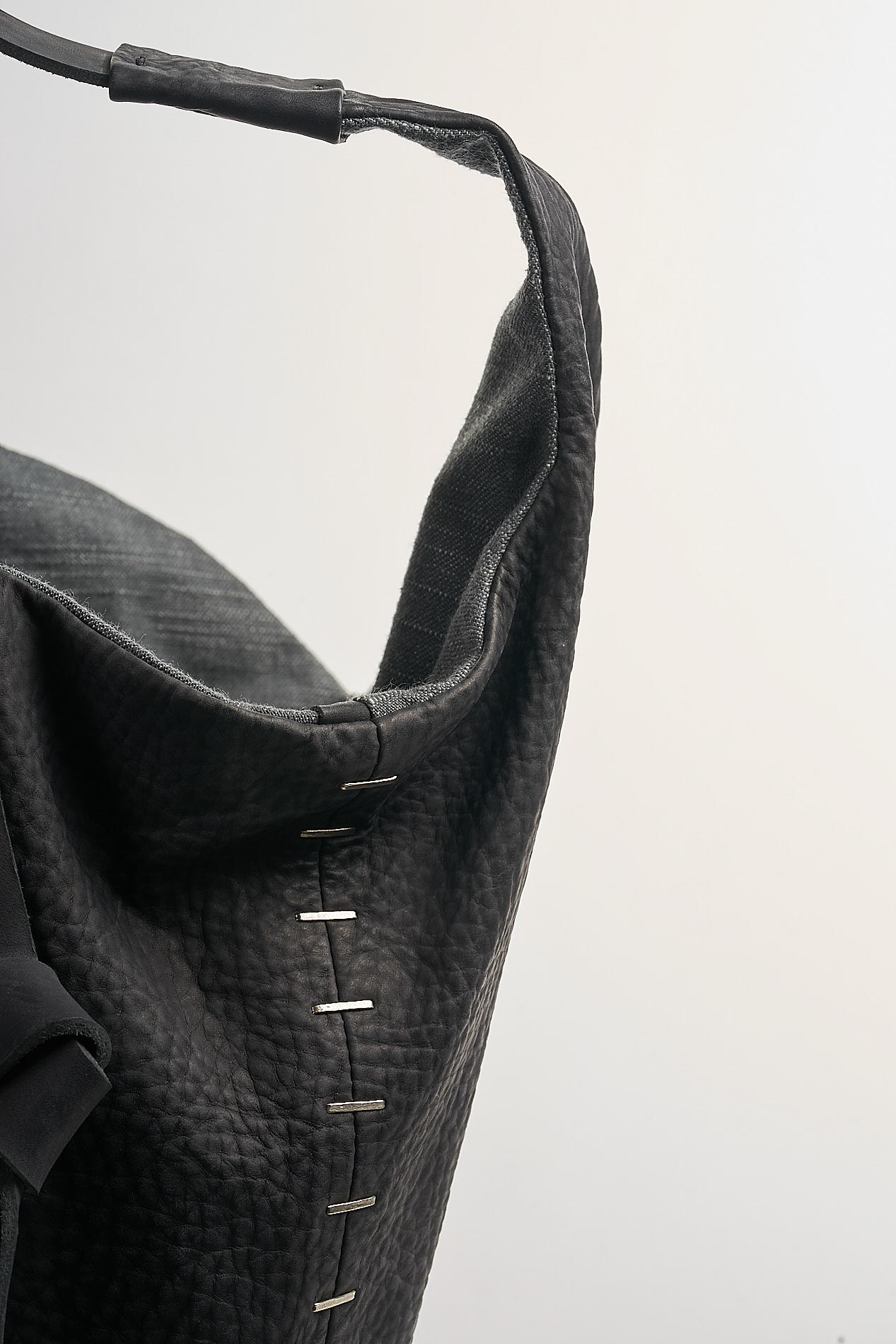 daniele basta leather and silver bags - DETAIL
